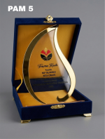 Plakat Akrilik Gold Mirror Daun