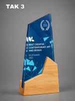 Trophy Akrilik Kombinasi Kayu